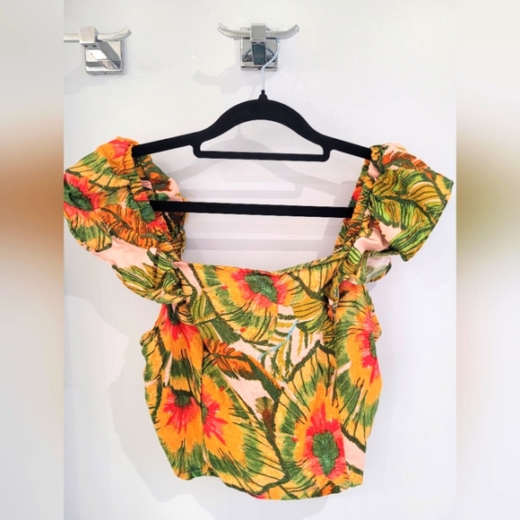 Cynthia Rowley Tops - NWT- Cynthia Rowley Tropical Crop Top-XS